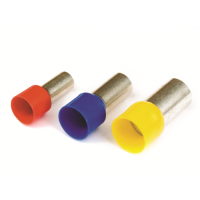 Наконечник-гільза 10мм з ізольов. фланцем, 2,50 кв.мм, синій, 2ART506, ДКС