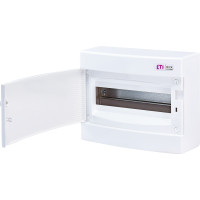 Щит зовнішн. розподільний ECT 12PO (12мод.білі дверцята)