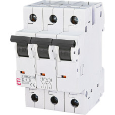 Автоматичний вимикач ETIMAT 10 3p D 1,6А (10 kA)