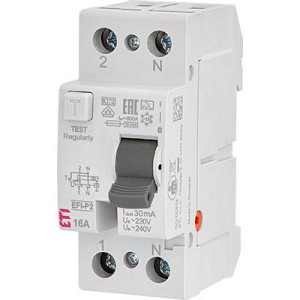 Реле диференційне (ПЗВ) 2р EFI6-P2 80/0,03 тип A (6kA)