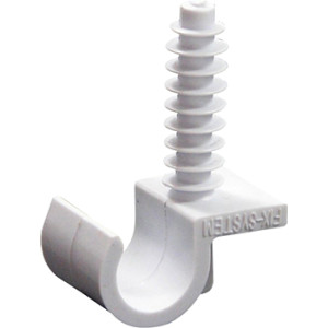 Кліпса e.pipe.uni.clip.stand.22 для труби д.22 універсальна з дюбелем