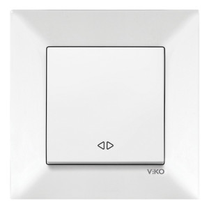 Вимикач VI-KO Meridian білий 1кл проміжний ( 90970031-WH )