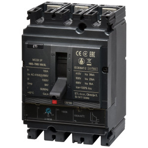 Автоматичний вимикач NBS-TMS 160/3L 160A (36kA, (0.8-1)In/фікс.) 3P