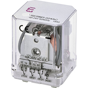 Реле електромеханічне RERM3-24AC 3p (16A AC1, 24V AC)