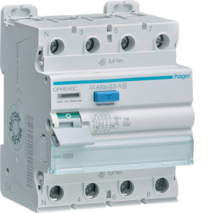 ПЗВ 4P 10kA 40A 300mA A-Hi S