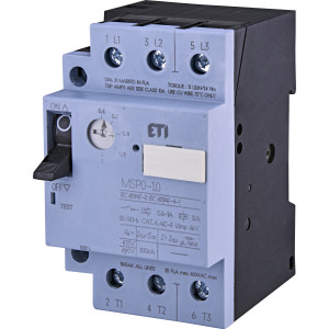 Авт. вимикач захисту двигуна MSP0-1,0 (0,25 kW, 0.6-1A)