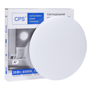 Світильник світлодіодний плаский d300x40mm 20Вт,6500К