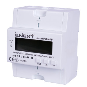 Лічильник трифазний e.control.w09 5А/СТ електронний клас 1.0 (некомерц.) RS485