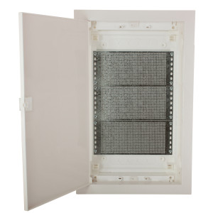 Щит металопластиковий ECG42 MEDIA-PO (перф.панель, пластик.білі дверцята)