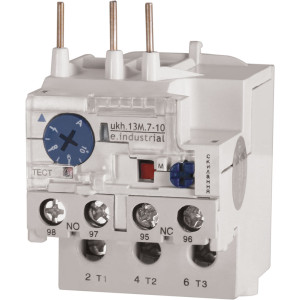 Теплове реле e.industrial.ukh.13M.7.10, номін. струм 13А, діап. регул. 7-10 А, малогабаритне