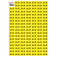 Самоклеюча наліпка "24В" e.sticker.voltage.24.1 (40х20мм) 102 шт/аркуш