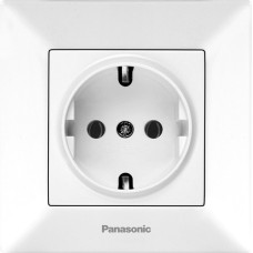 Розетка 1-на з з/к Panasonic Arkedia Slim, біла