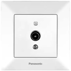 Розетка ТV кінц. Panasonic Arkedia Slim, біла