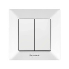 Вимикач 2кл. Panasonic Arkedia Slim, біл.