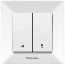 Вимикач 2кл.прох. Panasonic Arkedia Slim, біл.