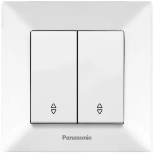 Вимикач 2кл.прох. Panasonic Arkedia Slim, біл.
