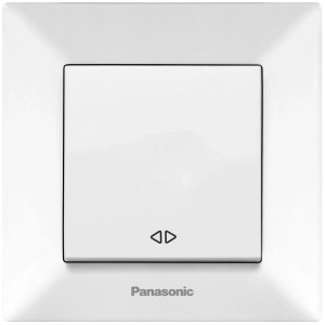 Вимикач 1кл.перехр. Panasonic Arkedia Slim, біл.