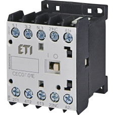 Контактор мініатюрний CEC 07.01 24V DC (7A; 3kW; AC3)