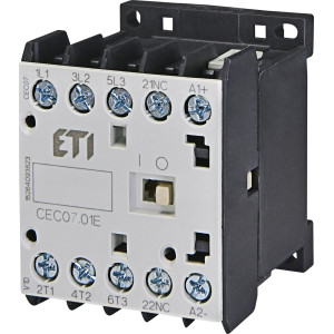 Контактор мініатюрний CEC 07.01 24V DC (7A; 3kW; AC3)