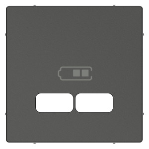 Центральна плата для механізму зарядного пристрою USB 2,1 А, антрацит, SM, Schneider Electric MTN4367-0414