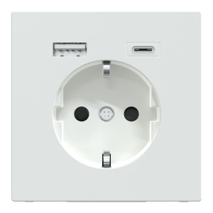 РОЗЕТКА 16 A USB A+C 3 A D-Life   Біл Лотoc D-Life  Scheider Electric MTN2367-6035