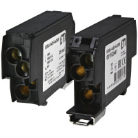 Блок розподільчий EDBJ-4x25-4x25/B (100A, 1000V AC/1500V DC, IN: 4x25, OUT: 4x25, чорний)