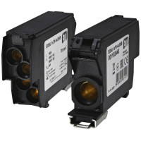 Блок розподільчий EDBJ-1x70-4x25/B (192A, 1000V AC/1500V DC, IN: 1x70, OUT: 4x25, чорний)