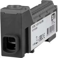 Блок розподільчий EDBC-1x25-13x2,5/B (63A, 1000V AC/1500V DC, IN: 1x25, OUT: 13x2,5; чорний)