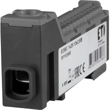 Блок розподільчий EDBC-1x25-13x2,5/B (63A, 1000V AC/1500V DC, IN: 1x25, OUT: 13x2,5; чорний)