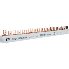 Шина живлення IZ 16/L1NL2NL3N/54 (16мм2, 3P+N, 1.00м, Fork, 54mod.)