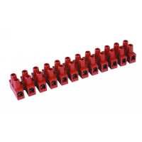 Клемна колодка 12p, 150°С, 450V, 24A, 2,5кв.мм., фібергласс, 43112FV, ДКС