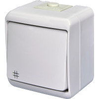 Вимикач "перехресний" VHE-6 (білий, IP54)