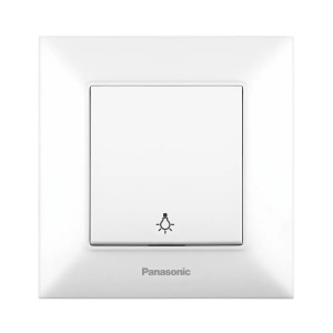 Кнопковий Вимикач, Panasonic Arkedia Slim, біл.