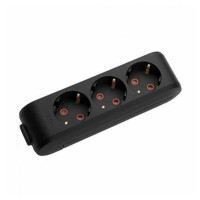 Колодка VIKO Multi-Let 3-на з заземленням чорна ( 90134300 )