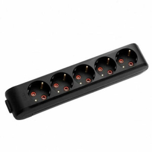 Колодки VIKO Multi-Let 5-ної з заземленням чорна ( 90134500 )
