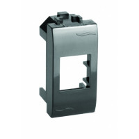 Адаптер для інформаційних роз'ємів Keystone, чорний RAL 7016, 1 мод., 77607N, ДКС