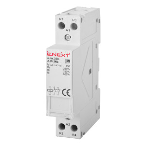 Модульний контактор e.mc.220.2.25.2NC, 2р, 25А, 2NC, 220В