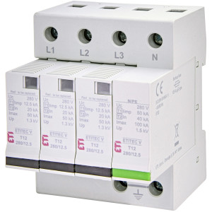Обмежувач перенапруги ETITEC V T12 280/12,5 (3+1)