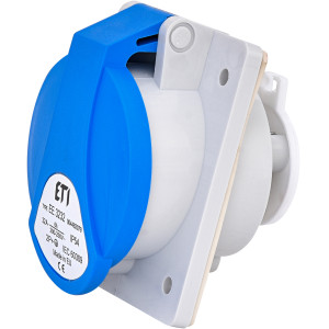 Розетка вбудована (силовий роз'єм) EE-3232 IP54 (32A, 230V, 2P+PE)