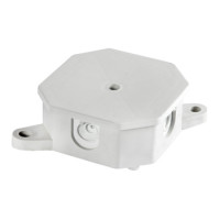 Коробка розподільча e.db.stand.r2.85x85x35K з клемником, 85х85х35 мм, IP 44, Р 2, зовнішня