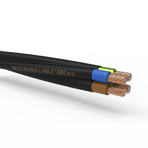 Кабель ВВГнгд-0,66 4х25 силовий мідний EUROPAN CABLE Відрізок 15м