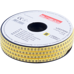 Маркер кабельний e.marker.stand.1.2.5.B, 1-2,5 кв.мм, "B", 1000 шт