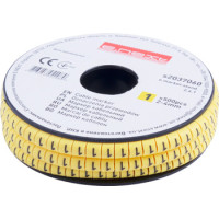 Маркер кабельний e.marker.stand.2.4.2, 2-4 кв.мм, "2", 500 шт