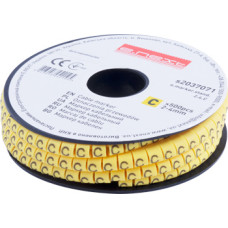 Маркер кабельний e.marker.stand.2.4.C, 2-4 кв.мм, "C", 500 шт