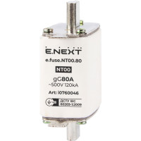 Запобіжник плавкий e.fuse.NT00.80, габарит 00, 80А