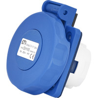 Розетка вбудована (силовий роз'єм) EEH-16S IP67 (16A, 250V, Schuko)