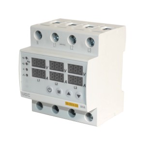 Реле напруги та струму SB-RVA-08 4P 80A UEC