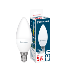 Лампа світлодіодна ENERLIGHT С37 5Вт 4100K E14