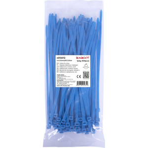 Кабельна стяжка e.ct.stand.60.3.blue (100шт), синя