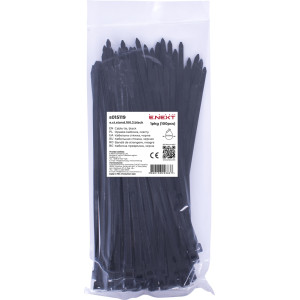 Кабельна стяжка e.ct.stand.100.3.black (100шт) чорна